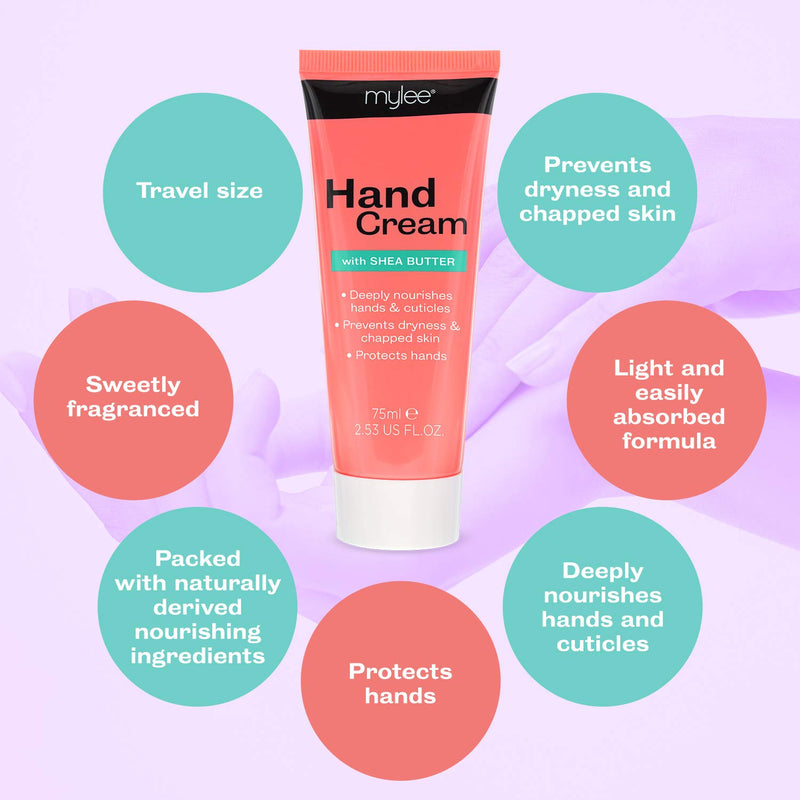 Mylee Moisturising Hand Cream with Natural Shea Butter, Cocoa Butter, Vitamin E, Sweet Almond & Argan Oil for Dry Rough Skin – Fast Absorbing, Softening & Soothing – Vegan and Cruelty-Free - NewNest Australia