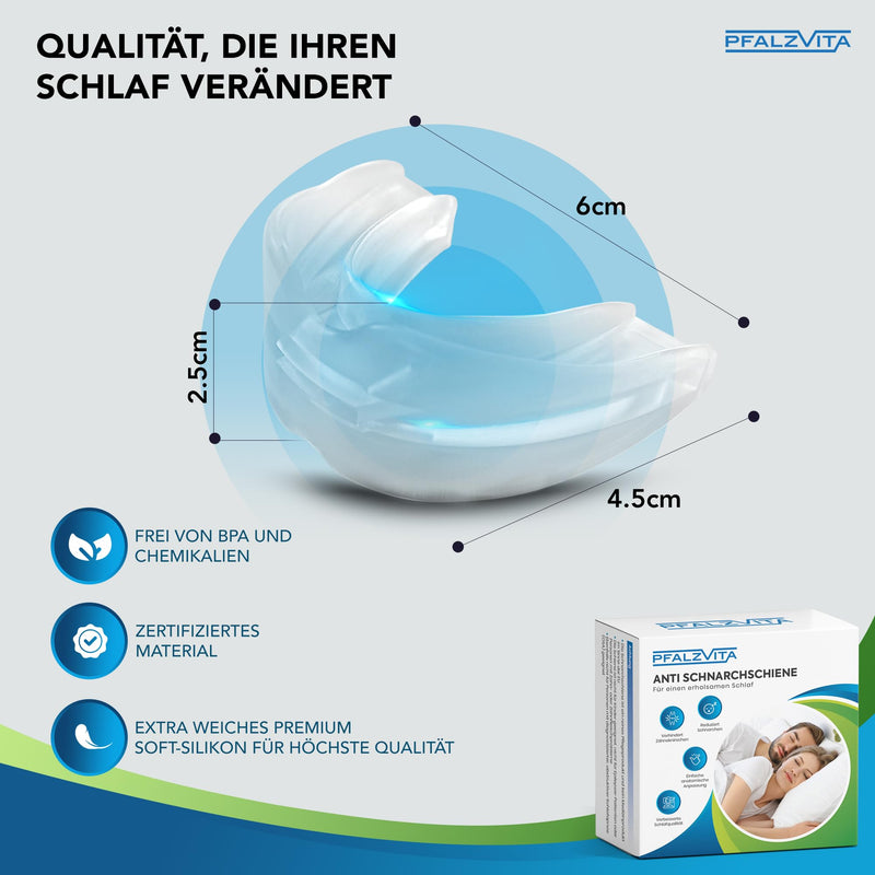PFALZVITA anti snoring splint - effective snoring stopper - grinding splint for night, dental splints against snoring and teething for men and women - NewNest Australia