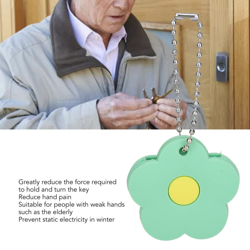 Key Turner Aid, 5Pcs Key Extender Easy Living Assist Set for Seniors and Disabled, Key Finder and Holder Makes Keys so Much Easier (Green) Green - NewNest Australia