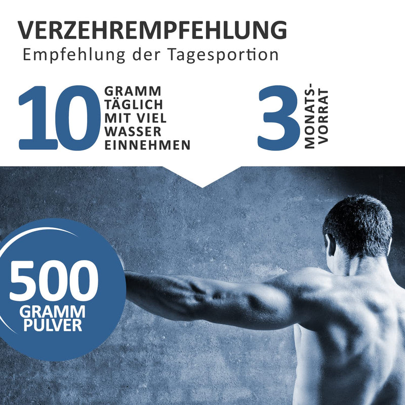 BCAA/L-Glutamine 500g powder 50/50 mixture 100 percent pure, amino acids premium quality | Purely plant-based without artificial flavors | Made in Germany | - NewNest Australia