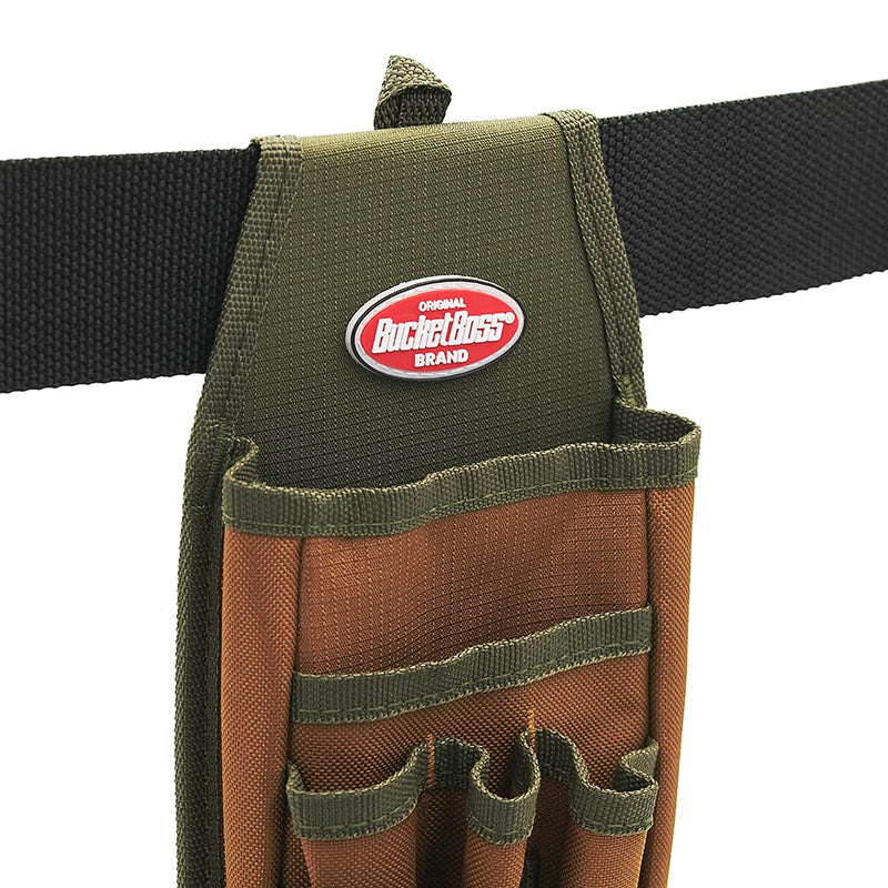 Bucket Boss - Utility Pouch with FlapFit, Pouches - Original Series (54170), Brown 600 Denier Polyester - NewNest Australia