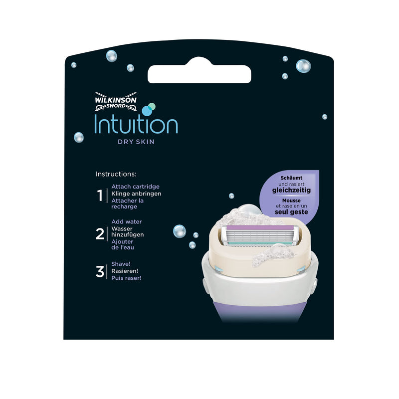 Wilkinson Sword Intuition Dry Skin Razor Blades for Women's Razors, Pack of 3 - NewNest Australia