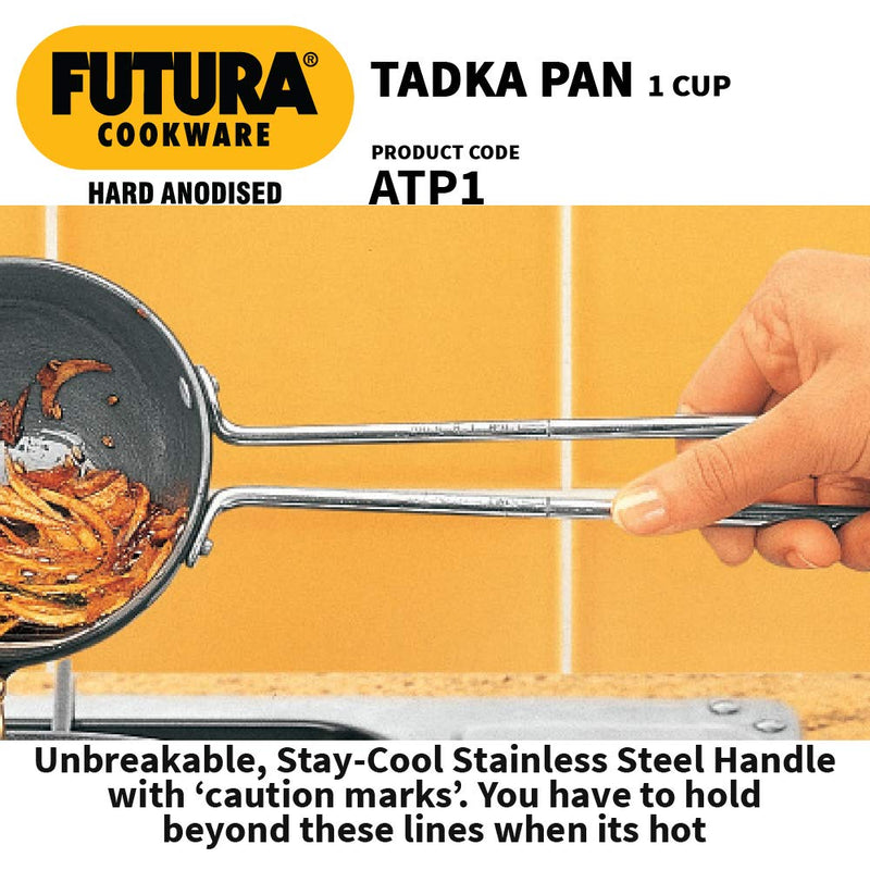 Futura Anodised Heating Pan, 1 Cup, Black - NewNest Australia