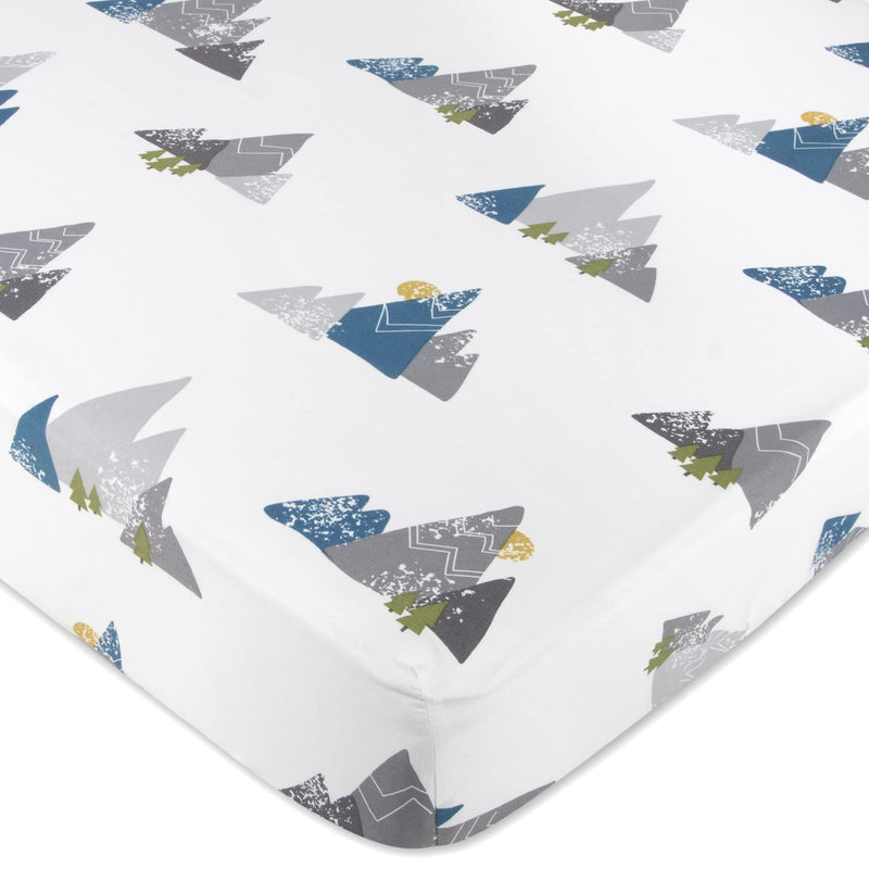 Standard Microfiber Fitted Crib Sheets for Baby Girl, Baby Boy, and Neutral, 2 Pack Crib Sheets Crib Essentials for Baby 28x52 Crib Sheets (Bears & Mountains) Bears & Mountains - NewNest Australia