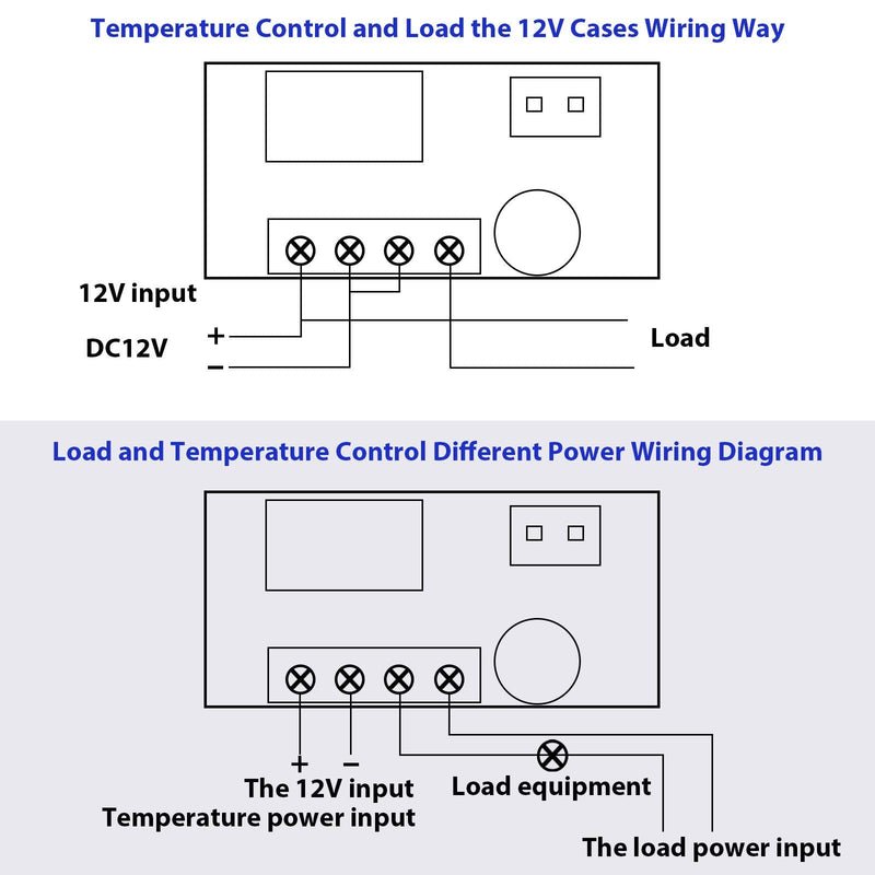 DC 12V Electronic Temperature Controller Programmable -50 to 110 Degree Celsius Heating/ Cooling Thermostat Control Switch Module NTC Waterproof Sensor Probe Dual Color LED Display Monitor (2 Pieces) 2 - NewNest Australia