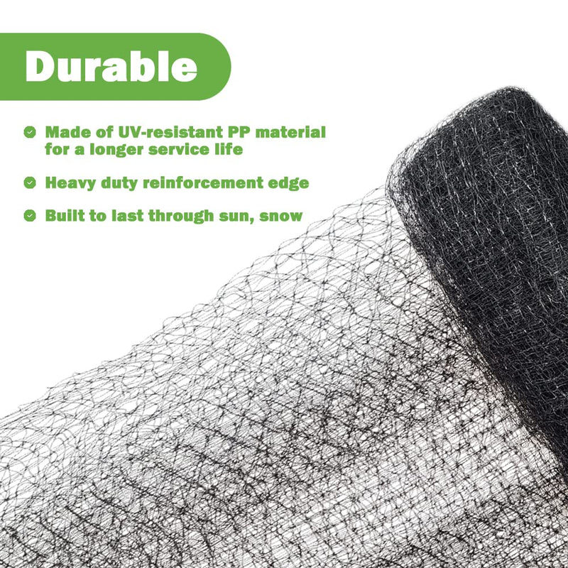 VOCRAY Bird Netting for Garden, 7 x 65ft Black Garden Netting for Protect Plants, Fruit Trees, Vegetables Against Birds, Deer and Other Animals 7×65FT - NewNest Australia