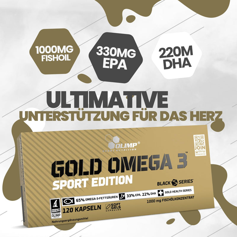 OLIMP Gold Omega 3 Sport Edition (120 capsules) - NewNest Australia