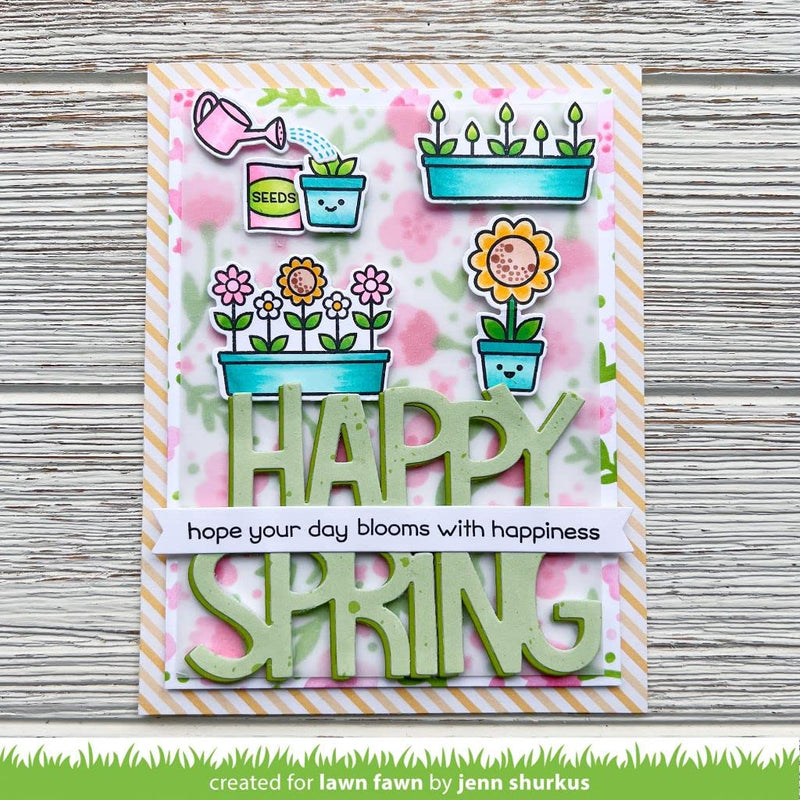 Lawn Fawn LF2802 Giant Happy Spring Dies - NewNest Australia