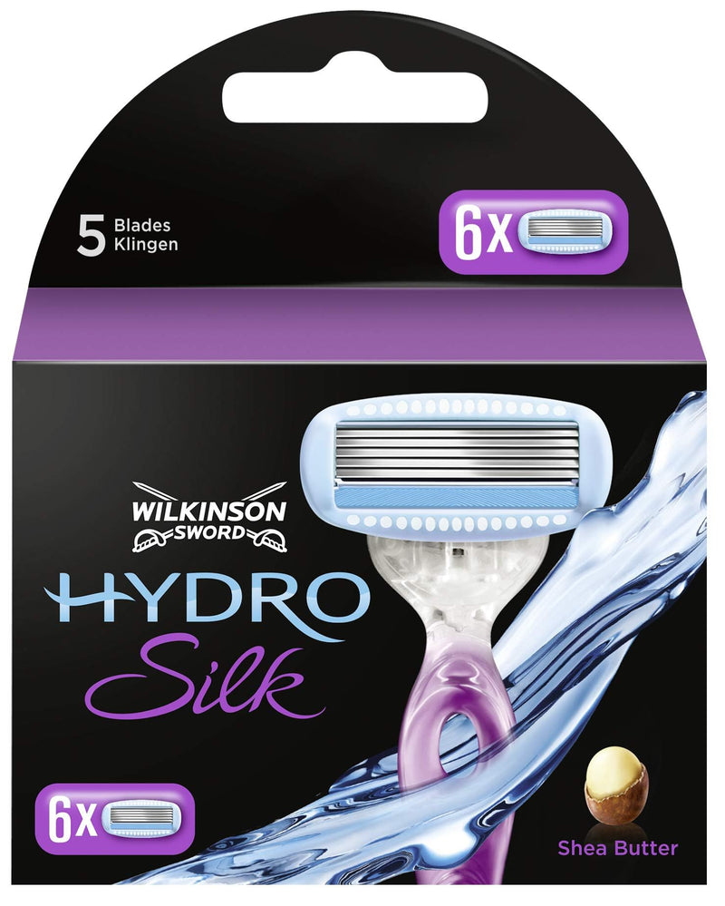 Wilkinson Hydro Silk Razor Blades for Women's Razors, Pack of 6 (Pack of 1) - NewNest Australia