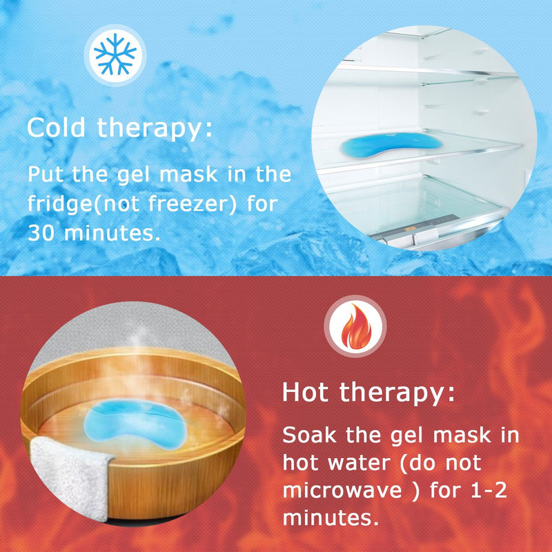 Color You Sleep Mask , Gel Eye Mask for Sleeping, Cool / Warm Therapy, Cooling /Warm Eye Mask with Adjustable Strap, Perfect for Blepharitis, Puffy Eyes & Dark Circles - NewNest Australia