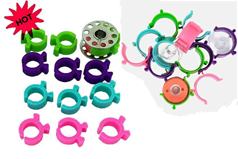 PeavyTailor 36Pcs Bobbin Holder Bobbin Clips Spool Huggers for Sewing Machines Thread organizing. The Bobbin Clamps, peels Thread Huggers are Sewing kit Organizer to Avoid unwinding Thread Tails. - NewNest Australia