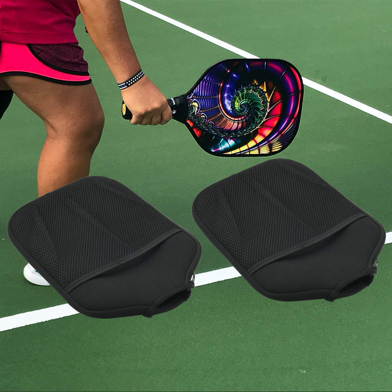 Cosmos Pack of 2 Neoprene Pickleball Paddle Cover Pickleball Racket Sleeve Black Color - NewNest Australia