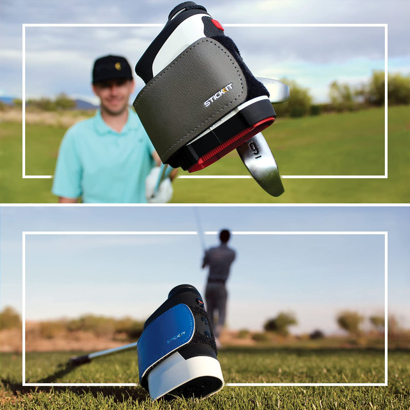 STICKIT Magnetic Rangefinder Strap | Strong Magnet Securely Holds to Golf Carts and Golf Clubs for Easy Access | Slim, Form Fitting, Size Adjustable Gen3 Grey - NewNest Australia