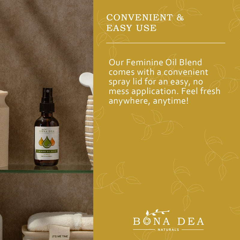 The Original All Natural Feminine Spray | Treats Odour, itching & Irritation from Yeast infections Fast! | Intimate Spray Made with Tea Tree, Lemongrass & Orange Essential Oils | 59 ml Spray - NewNest Australia