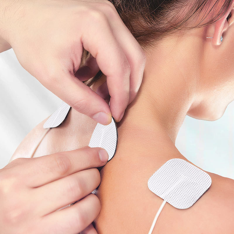 Tens Electrodes Pads Self Adhesive Reusable Electrodes Pads for Tens Acupuncture Digital Therapy Machine Massager, Electrotherapy Tens Pads for Tens Machine, 4CM 20 Pcs - NewNest Australia