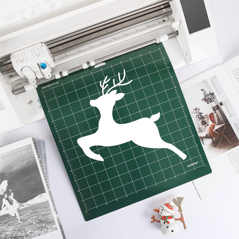 Welebar 5 Pack Cutting Mats for Silhouette Cameo 4/3/2/1, 12x12 Inch StandardGrip/LightGrip/StrongGrip/FabricGrip, Cutting Mats for Sewing, Quilting, Craft… Blue, green,military green, purple, pink, 5 Mats - NewNest Australia