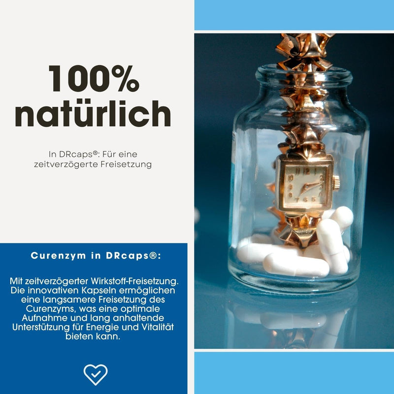 Fair & Pure - Curenzyme Plus - Enzyme Complex With Time Delayed Release - No Magnesium Stearate - 100 Drcaps - Contains Bromelain - Trypsin - Chymotrypsin And Rutoside (Rutin) - NewNest Australia