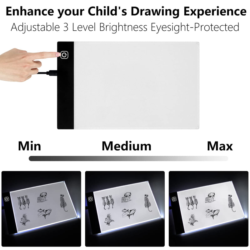 Flip Book Kit with Light Pad - A5 LED Light Board/Box & 320 Sheets Flipbook for Andymation | Drawing | Tracing | Sketching, Flip Books Paper with Holes & Binding Screws - NewNest Australia