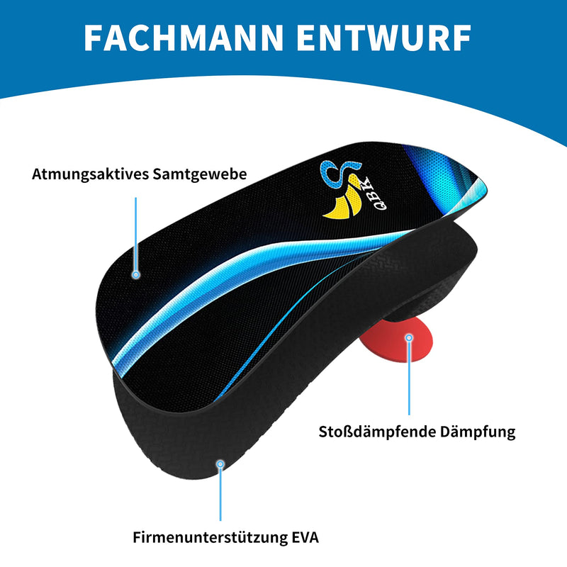 Plantar Fasciitis QBK 3/4 Insoles Sports Flat Foot Orthopedic Insoles Shoes for Heel Spurs Women and Men Achilles Tendonitis Pain Relief, M - NewNest Australia