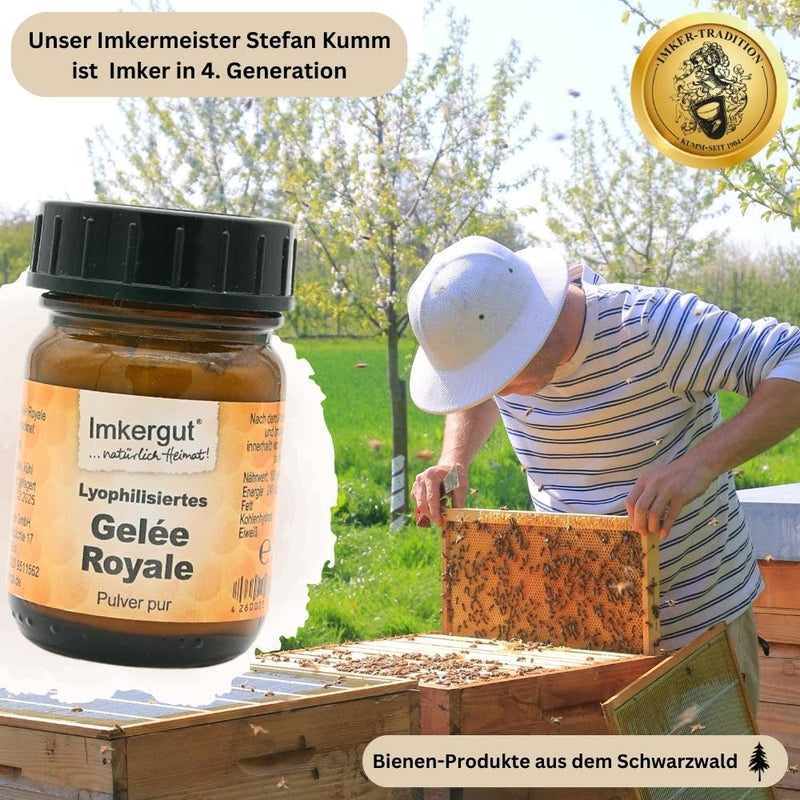 Beekeeping Organic Royal Jelly Powder | lyophilized royal jelly | gently freeze-dried | 30g - NewNest Australia