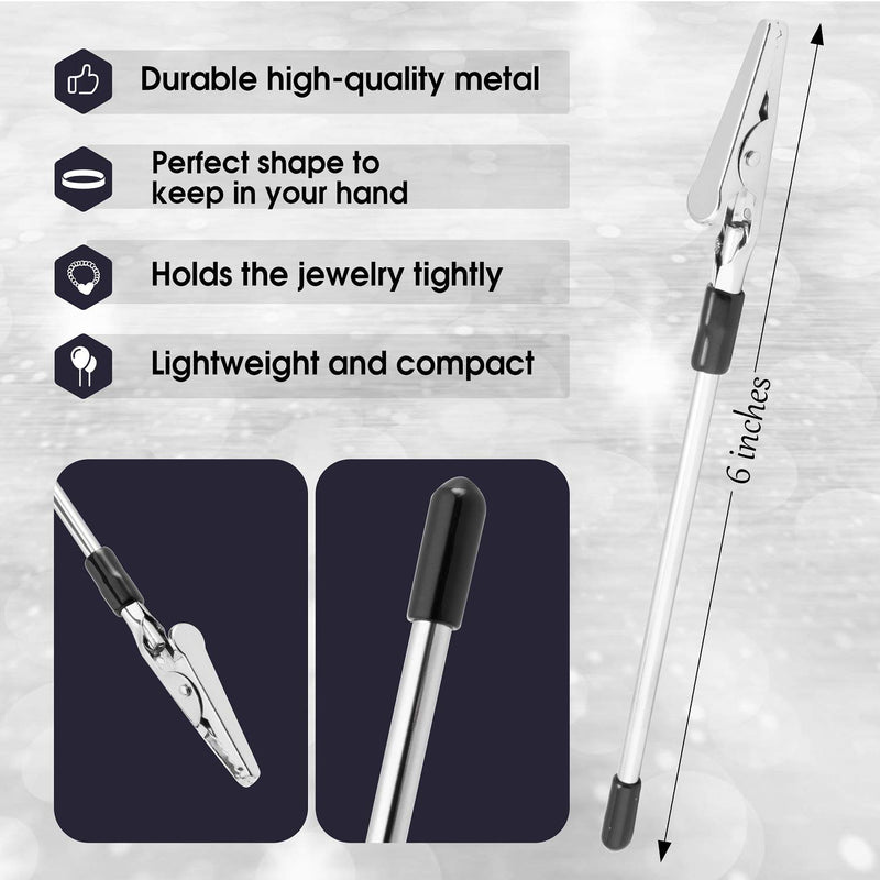 Miles Kimball Bracelet Tool Jewelry Helper - Fastening and Hooking Equipment for Necklace, Watch & Jewelry Clasps and Closures - Portable, Easy-to-Use, Made of Metal - Helps Prevent Wrist Strain - 6" - NewNest Australia