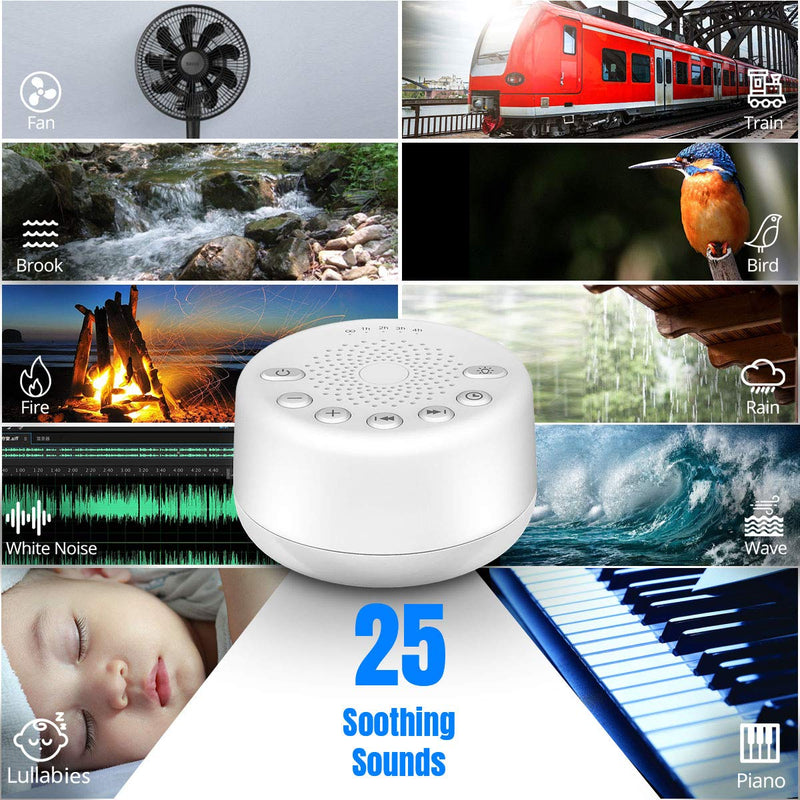 Easysleep White Noise Machine Sleep Aid With 25 Soothing Sounds And Night Light White Noise Machine With Memory Function 32 Volume Levels And 5 Timers Ac Or Usb Powered - NewNest Australia
