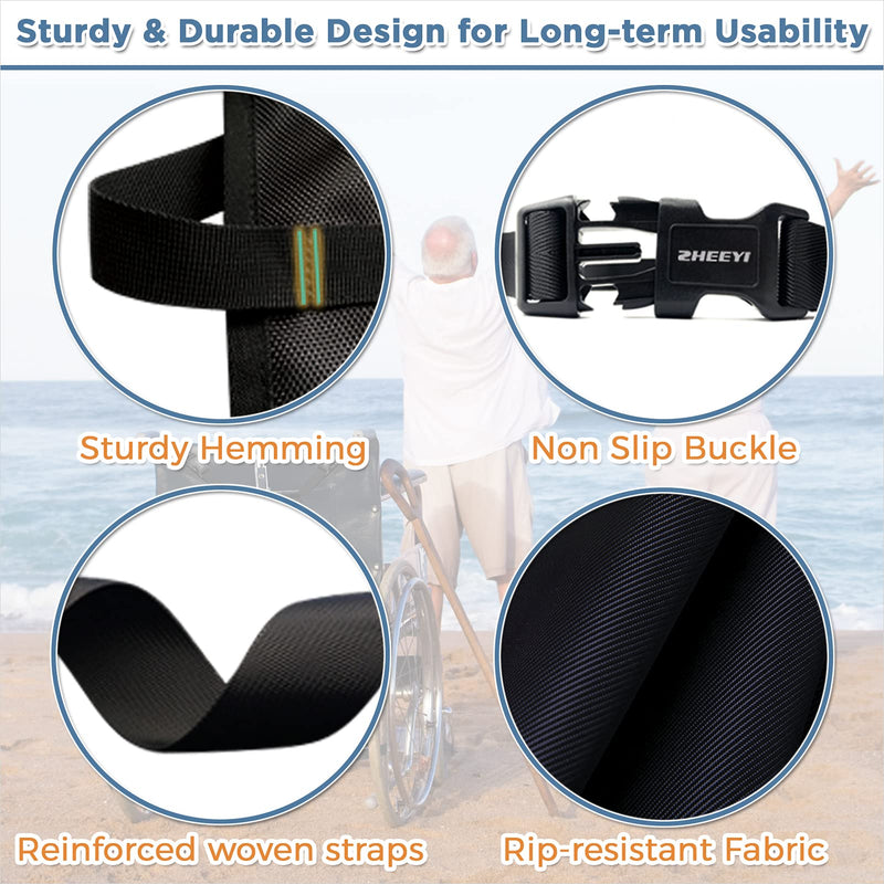 ZHEEYI Oxygen Cylinder Bag for Wheelchairs with Buckles, Fits Any Wheelchair, Black (Fits Most Oxygen cylinders) - NewNest Australia