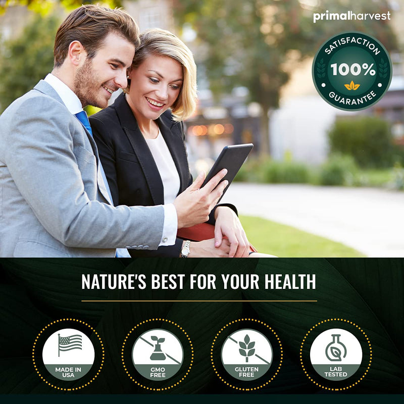 Brain Supplement by Primal Harvest - Primal Mind Fuel Brain Booster for Focus, Energy, Clarity, Memory Brain Health - Focus Supplement for Men and Woman 30 capsules Nootropics Brain Support Supplement - NewNest Australia