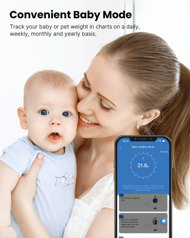 Renpho Body Fat Bathroom Scales, Bluetooth Personal Scales With App, Smart Digital Scales For Body Fat, Bmi, Weight, Muscle Mass, Water, Protein, Skeletal Muscle, Bone Weight And Bmr - NewNest Australia