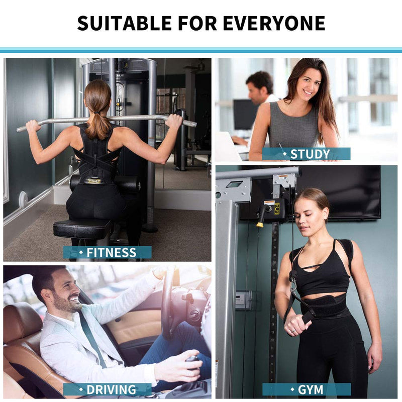 Back Support Belts Posture Corrector Back Brace Improves Posture and Provides for Lower and Upper Back Pain Men and Women (S) Small (Pack of 1) - NewNest Australia
