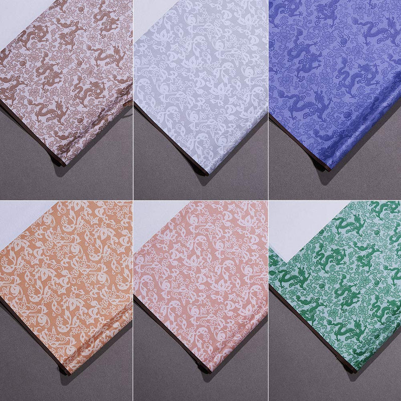 WANDIC Blank Hanging Scroll, 6 Pcs Blank Painting Scrolls Calligraphy Wall Mounting Scrolls Chinese Paper Scrolls for Art Painting Calligraphy Writing - NewNest Australia
