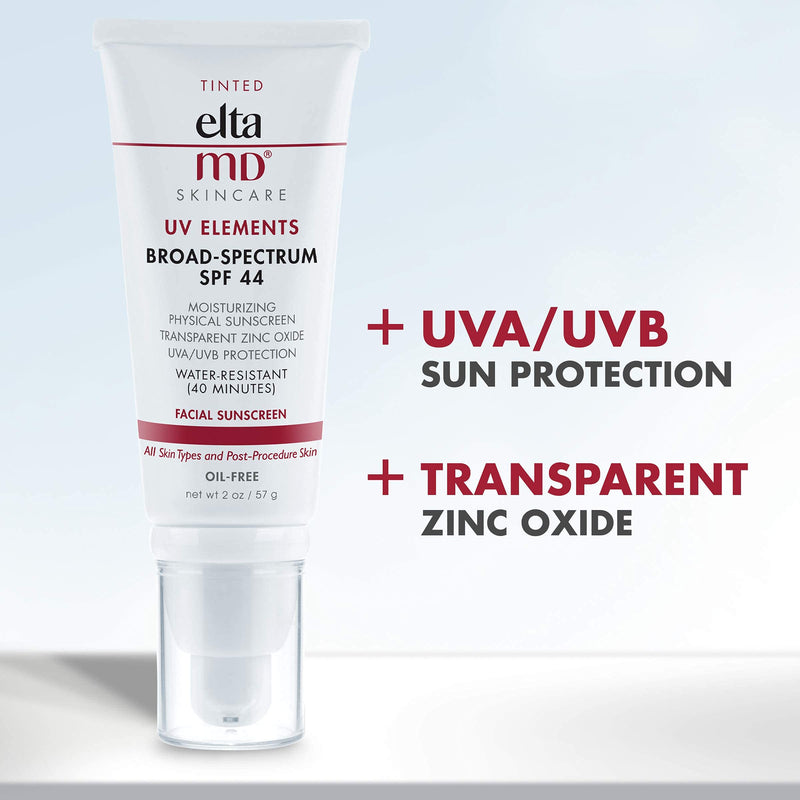 EltaMD UV Elements Tinted Moisturizer with Broad-Spectrum SPF 44, Mineral Face Sunscreen, Water-Resistant, Oil-Free, Face Moisturizer 2.0 oz - NewNest Australia