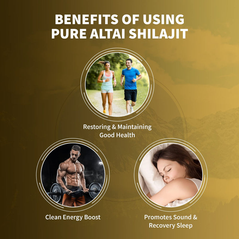 Premium Pure Shilajit Dry Drops by Siberian Green Altai "Golden Mountains" - 120 Count (200 mg) Authentic Safety & Quality Certificate - US Lab Tested Fulvic Acid - NewNest Australia