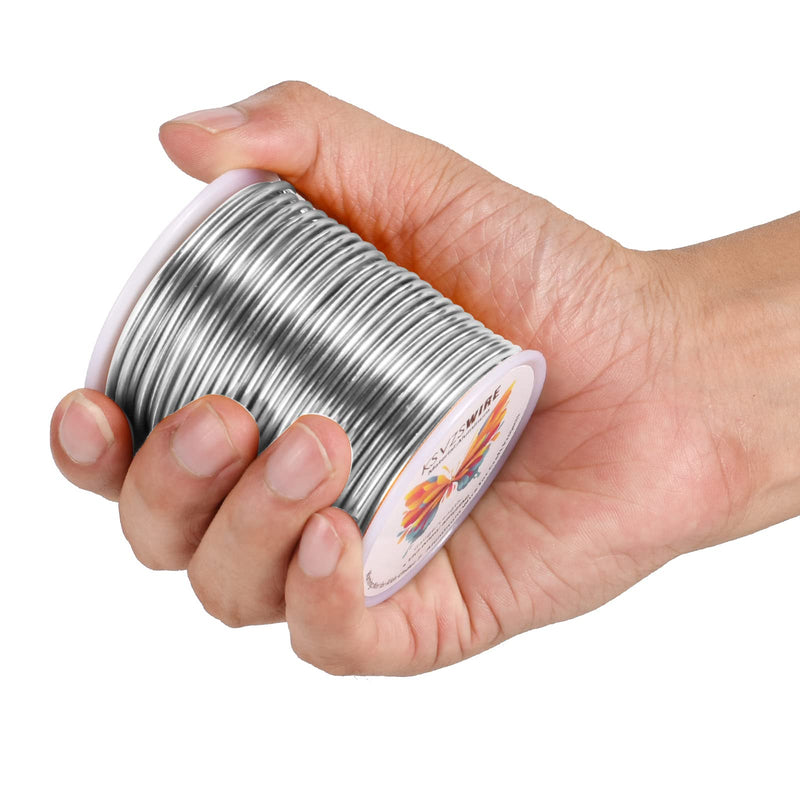 12 Gauge(2.0mm) Aluminum Wire 82 Feet(25M) KSVZS Bendable Metal Wire for Crafts,Sculpting,Armature,Jewelry Making【3-in-1】+18Gauge(1.0mm) Wire 32.8Ft(10M)+1 Pliers(Silver)… 12Gauge 82 FT/25 M【3-IN-1】 - NewNest Australia