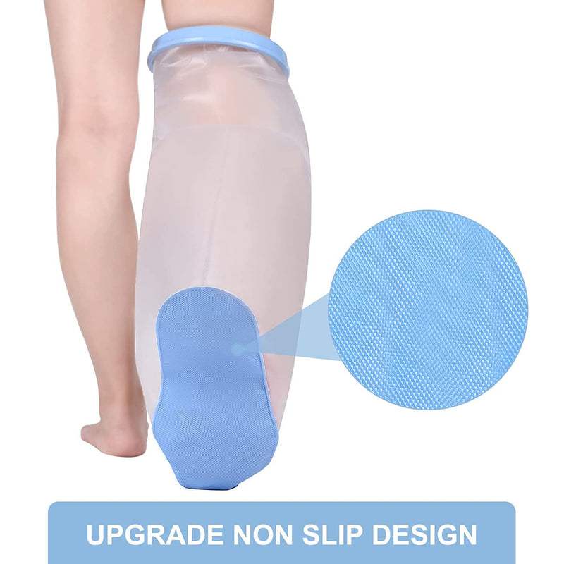 Fasola Leg Cast Cover Shower, Non-Slip Leg Cast Protector for Broken Thigh, Knees, Foot, Reusable Cast Bag Keep Foot Dry - XL Non Slip Bottom - NewNest Australia