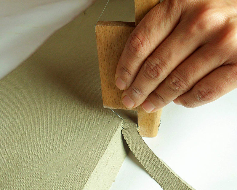 Creative Hobbies Wood and Wire Bevel Cutter Clay Trimming Tool for Pottery, Ceramics and Sculpting - NewNest Australia