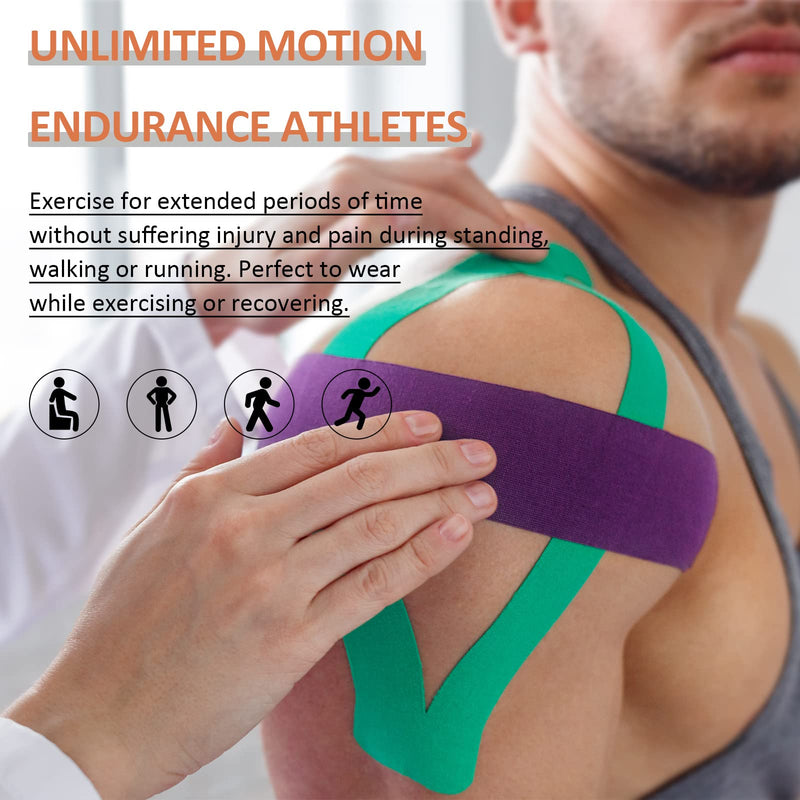 Beige Kinesiology Tape Set, Physio Tape Kinesiology 35 M Uncut Roll For Knees, Shoulders And Elbows, Muscle Bands For Training, Sports And Rehabilitation Of Injuries - NewNest Australia