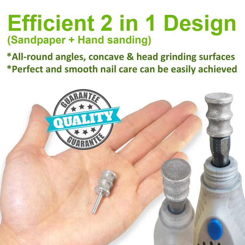PLATGO Diamond Dremel Dog Nail Grinder Attachment, Diamond Rotory Bit for Dogs&Pets Nail Care, 1/8'' Pet Nail Grinder Wheel Work with Dremel Sanding Drums for Animals Nail Care & Home Grinder Tools Single Pack - NewNest Australia