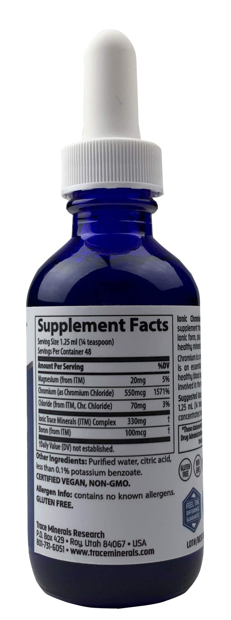 Trace Minerals Liquid Ionic Chromium, 2-Ounce - NewNest Australia