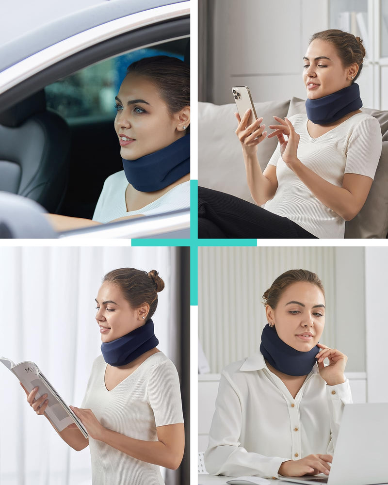 BLABOK neck brace for neck pain and support - neck brace made of soft foam for sleeping - bandages keep the vertebrae stable and aligned M - NewNest Australia