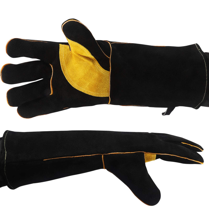 Welding Gloves Extreme Heat/Fire Resistant Gloves Leather with Kevlar Stitching Heat Fire Resistant Welders Glove for Welding/Oven/Grill/BBQ/Mig/Fireplace/Stove/Pot Holder/Tig Welder/16 inches - NewNest Australia