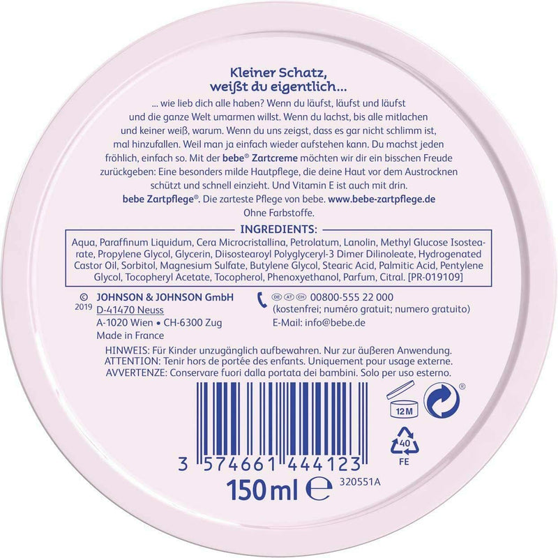 Bebe Soft Cream Baby Cream 150ml - NewNest Australia