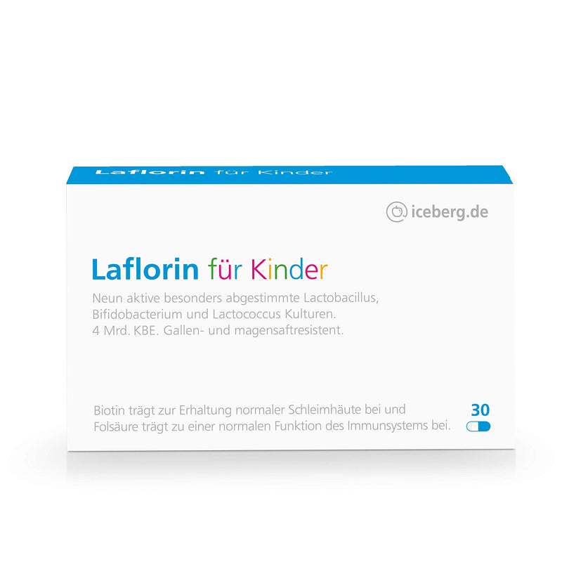 Laflorin® for children - with 9 natural active intestinal bacteria combined with biotin and folic acid to support and build up children's sensitive intestinal flora - NewNest Australia