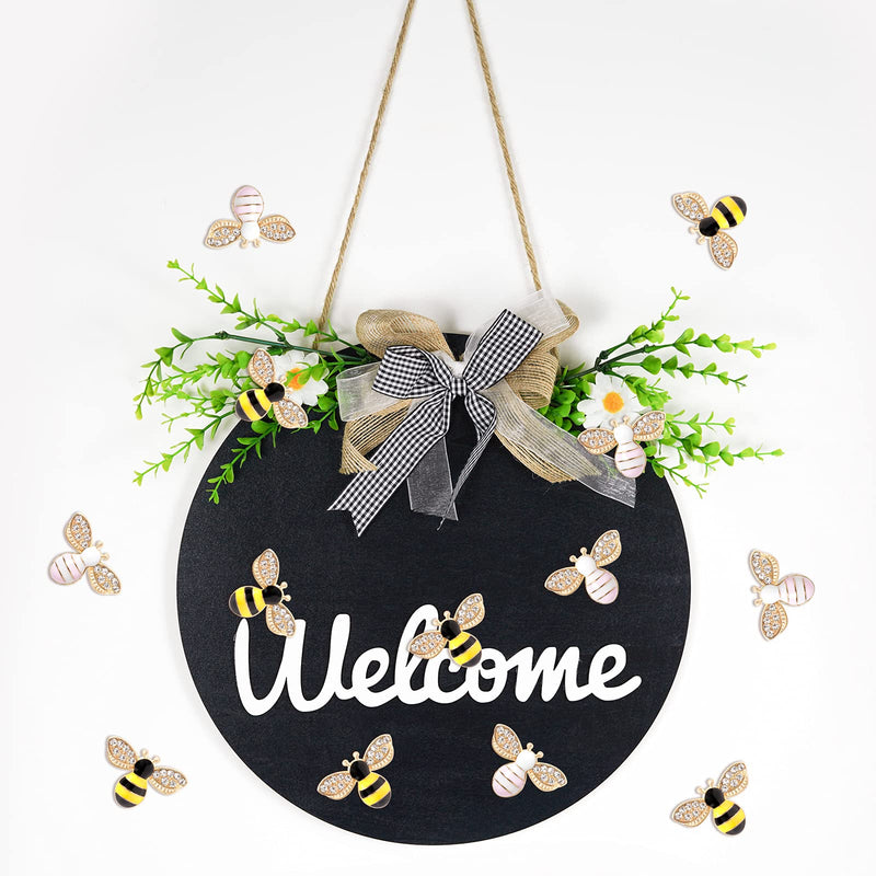 20 Pcs Enamel Bee Charms Pendants Rhinestone Enamel Craft Embellishments Crafting for DIY Handmade Crafts (multi) multi - NewNest Australia