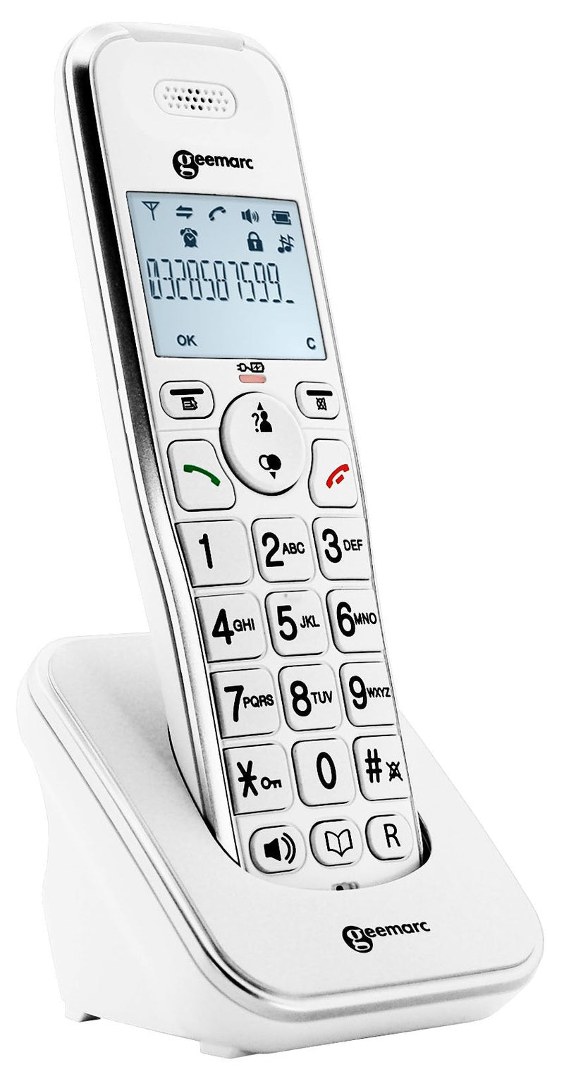 Geemarc Amplidect 295 HS - Additional Handset for Geemarc Amplidect 295 Range with Extra Large Buttons - Main Base Unit Required - Low to Medium Hearing Loss - Hearing Aid Compatible - UK Version - NewNest Australia