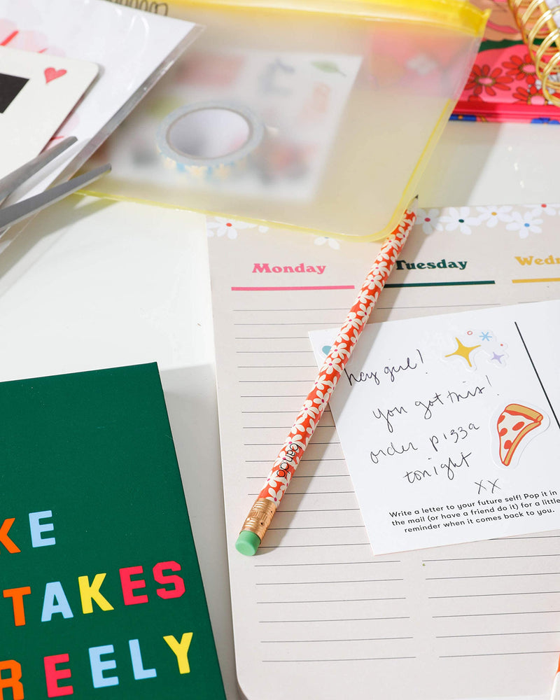 ban.do Mega Week-to-Week Desktop Planner Notepad, Daily Desk Calendar with 52 Undated Sheets for 1 Year of Planning, Daisies - NewNest Australia