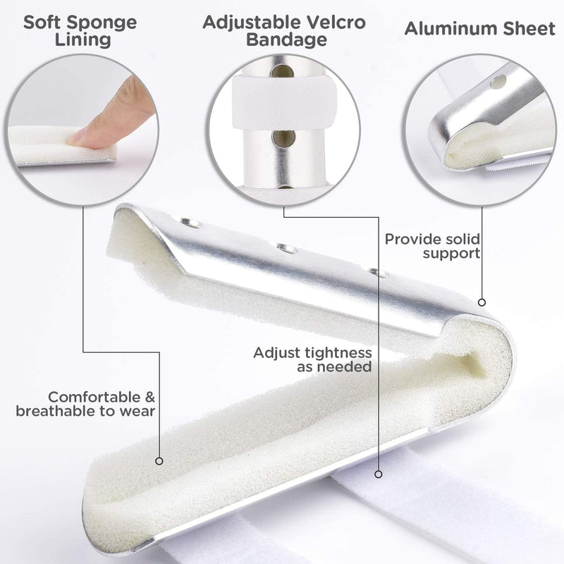 Sopito Finger Splints, 7pcs Finger Support Brace Finger Stabilizer for Broken Fingers Straightening Arthritis Knuckle Immobilization for Adults and Children (3 Different Sizes) - NewNest Australia
