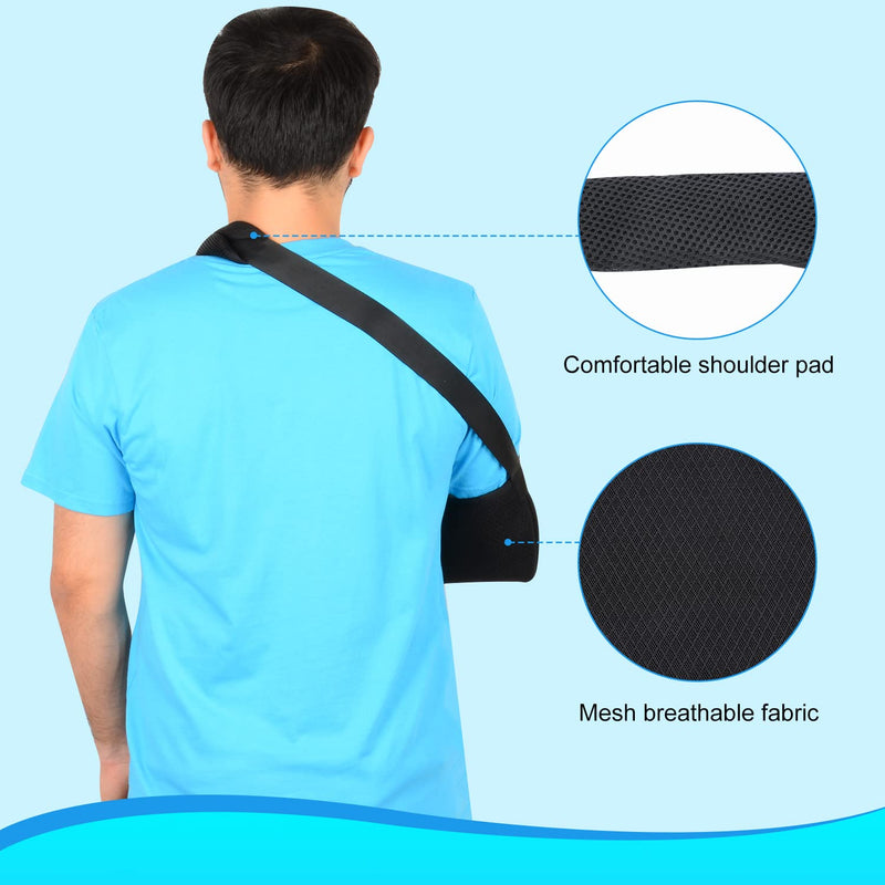 supregear Arm Sling, Lightweight Adjustable Mesh Shoulder Immobilizer Rotator Cuff Arm Swathe Support Brace for Shoulder Injury, Broken & Fractured Bones, Fits Left and Right Arm Men and Women, M - NewNest Australia