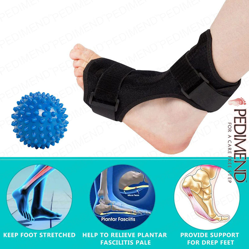 PEDIMEND Plantar Fasciitis Night Splints, Foot Drop Orthotic Brace Support Straps for Effective Relief from Plantar Fasciitis, Tendon Stretch, Achilles, Heel Spur Relief, Fits Left or Right, UNISEX - NewNest Australia