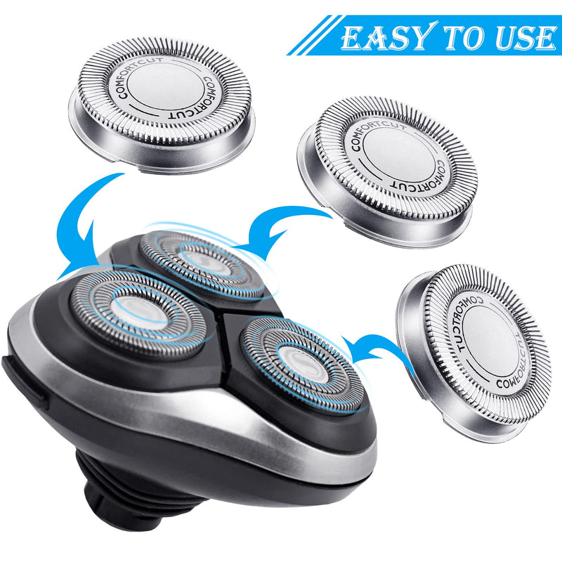 packs SH30 replacement head shaving replacement heads compatible with Philips electric shaver series 1000, 2000, 3000 click and style with sharpened blade, not original - NewNest Australia